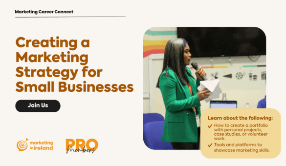 Creating a marketing strategy for small businesses workshop.